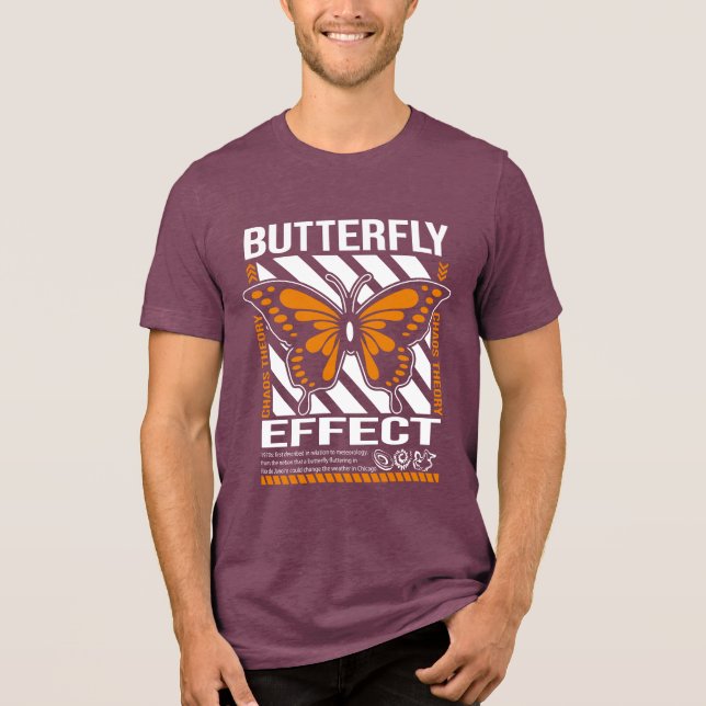 Butterfly Effect Chaos Theory Tri-Blend Shirt (Front)
