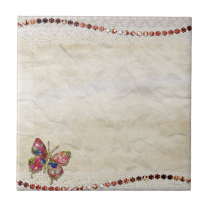 Butterfly elegant tile