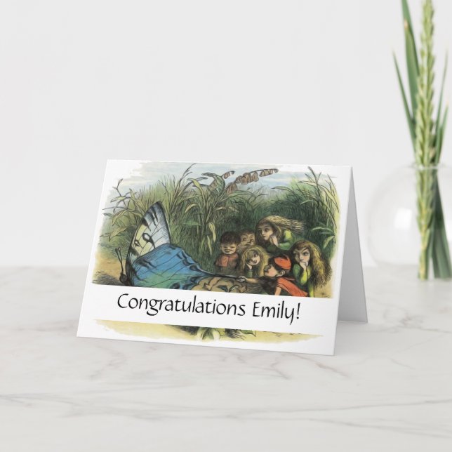 Butterfly Elf Artwork Cute Elves Butterflies Card (Front)