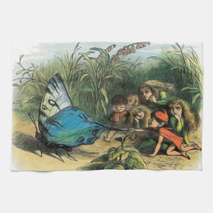 Butterfly Elf Artwork Cute Elves Butterflies Tea Towel