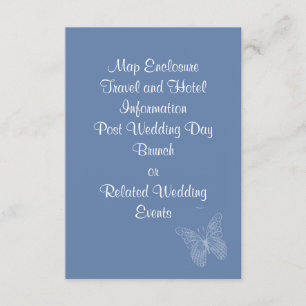 Butterfly Enclosure Card in Blue