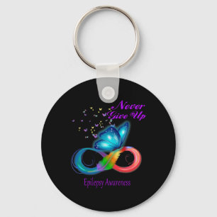 Butterfly Epilepsy Awareness Key Ring