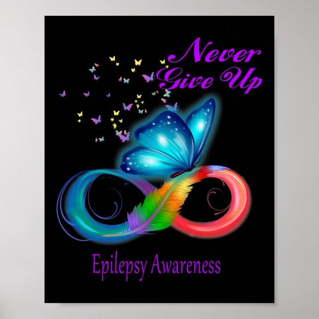 Butterfly Epilepsy Awareness  Poster (Front)
