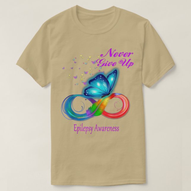 Butterfly Epilepsy Awareness  T-Shirt (Design Front)