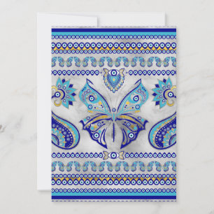 Butterfly Evil Eye Ornament Holiday Card