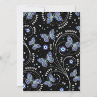 Butterfly Evil Eye Pattern