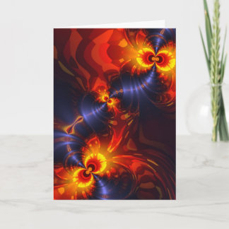 Butterfly Eyes - Violet & Gold Wings Card