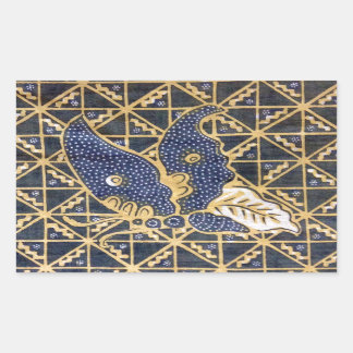 Butterfly Fabric Rectangular Sticker