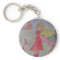 Butterfly Fairy Button Key Ring