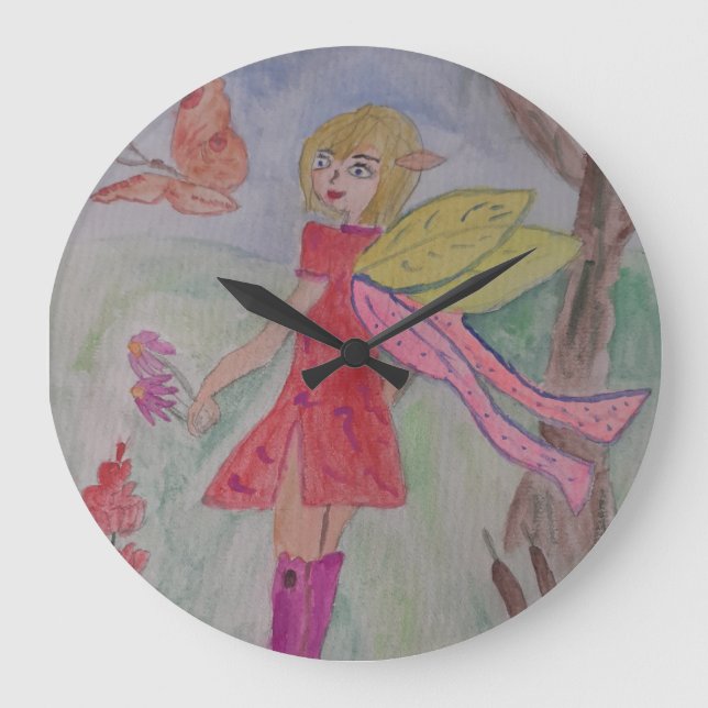 Butterfly Fairy Clock (Front)