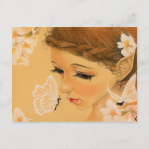 Butterfly Fairy kisses Postcard