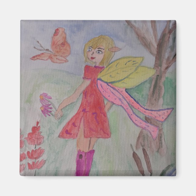 Butterfly Fairy Magnet (Front)