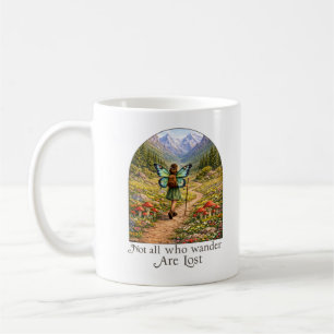 Butterfly Fairy Mountain Hiker   Fairycore Flower Coffee Mug