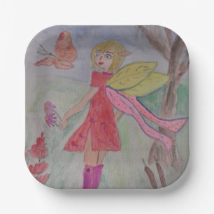 Butterfly Fairy Paper Plate