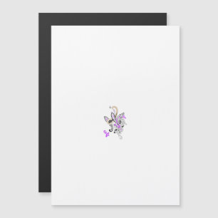 Butterfly Fairy Tattoo Vector – Vintage Floral Art Magnetic Invitation