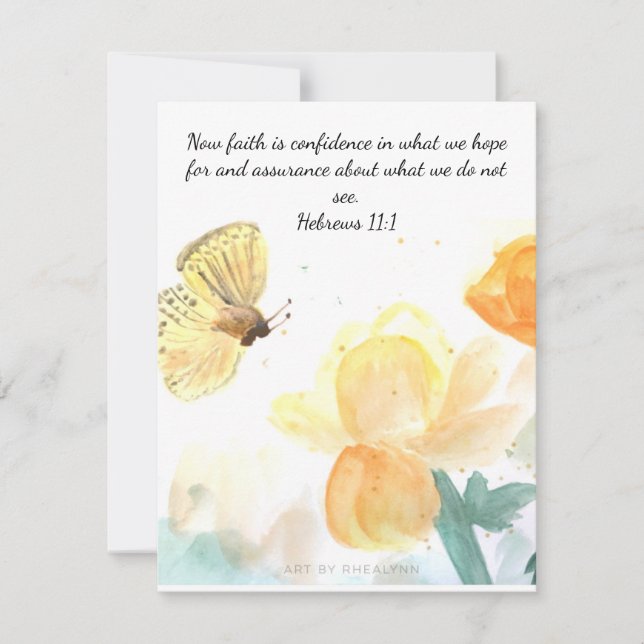 Butterfly Faith Card (Front)