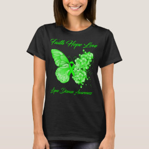 Butterfly Faith Hope Love Lyme Disease Awareness T-Shirt