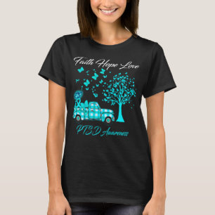 Butterfly Faith Hope Love PTSD Awareness T-Shirt