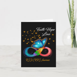 Butterfly Faith Hope Love Rsd Crps Awareness Card
