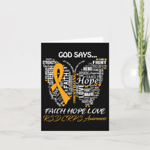 Butterfly Faith Hope Love Rsd Crps Awareness Gifts Card