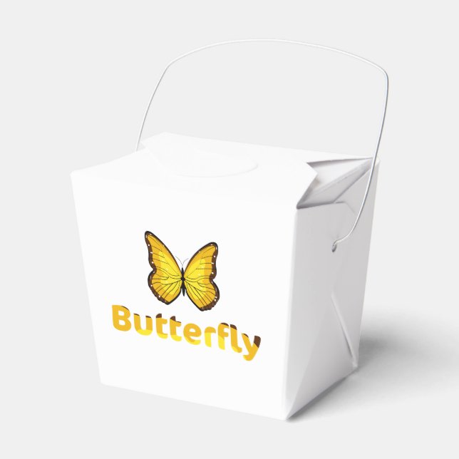 Butterfly Favour Box (Front Side)