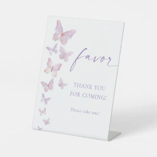 Butterfly Favour Pedestal Sign