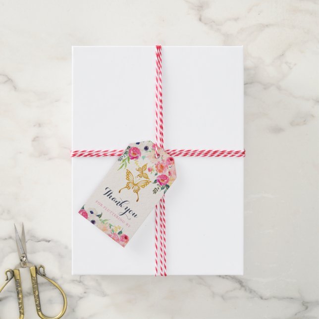 Butterfly Favour Tags (With Twine)