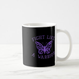 Butterfly Fibro Migraine Lupus Warrior Awareness Coffee Mug