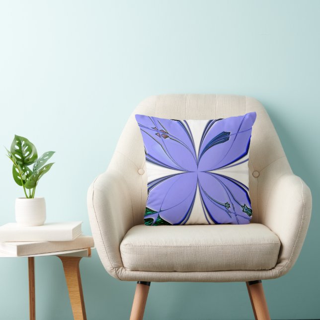 "Butterfly Fix" (16") Throw Pillow (Chair)