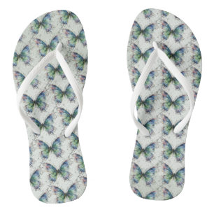 Butterfly Flip Flops