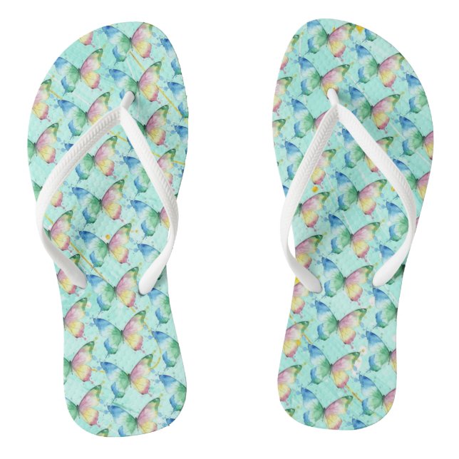 Butterfly Flip Flops (Footbed)