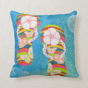 Butterfly Flip Flops Cushion