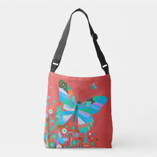 Butterfly & Floral Abstract Tote Bag