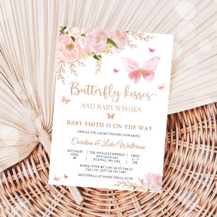 Butterfly Floral Baby Shower Invitation