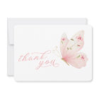 Butterfly Floral Baby Shower Thank You Card