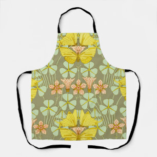 Butterfly Floral Botanical Colourful Apron
