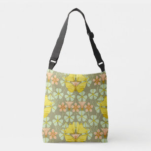 Butterfly Floral Botanical Colourful Crossbody Bag