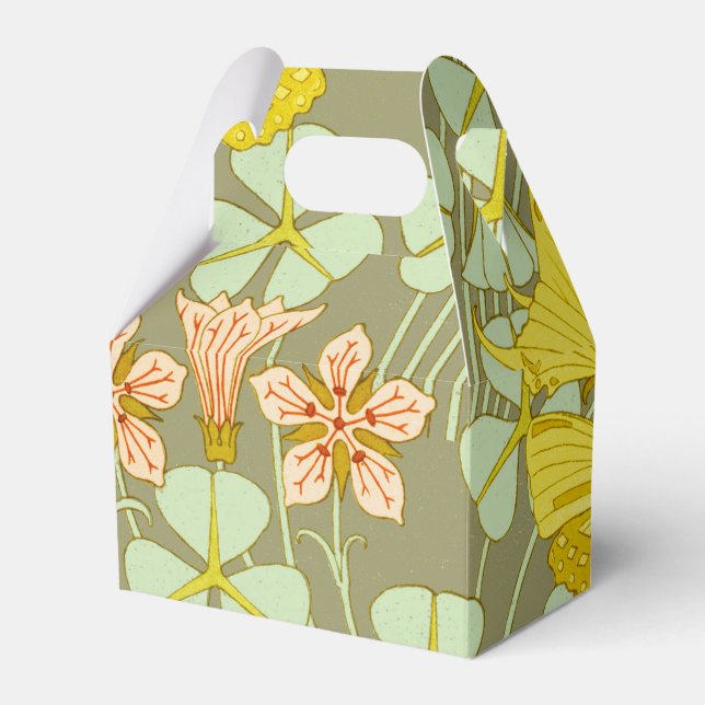 Butterfly Floral Botanical Colourful Favour Box (Front Side)