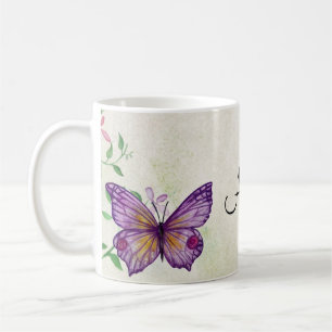 Butterfly - Floral Coffee Mug