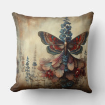 Butterfly Floral Cushion
