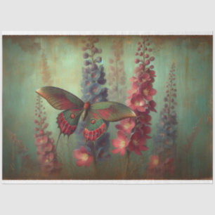 Butterfly Floral Decoupage Tissue Paper