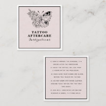 Butterfly Floral Eye Tattoo Aftercare Instructions