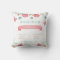Butterfly Floral Garden Baby Stats Pillow