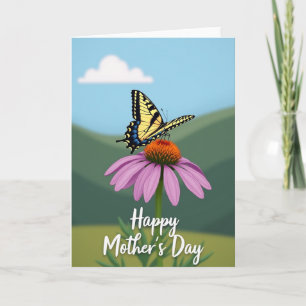 Butterfly Floral Mothers Day Card