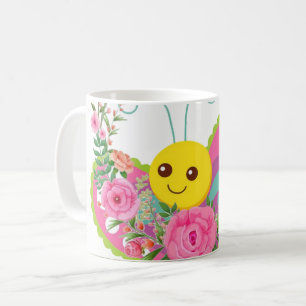 Butterfly Floral Mug