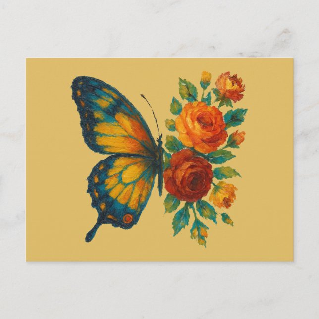 Butterfly Floral                                   Postcard (Front)