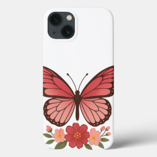 Butterfly & Floral Quote Aesthetic – iPhone 13 Case