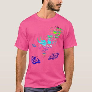 Butterfly Floral Rainbow T-Shirt