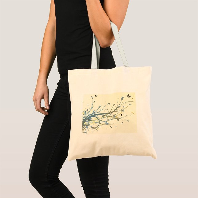 Butterfly Floral Tote Bag (Creator Uploaded)