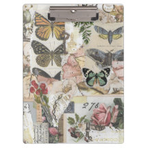 Butterfly Floral Vintage Ephemera Decoupage